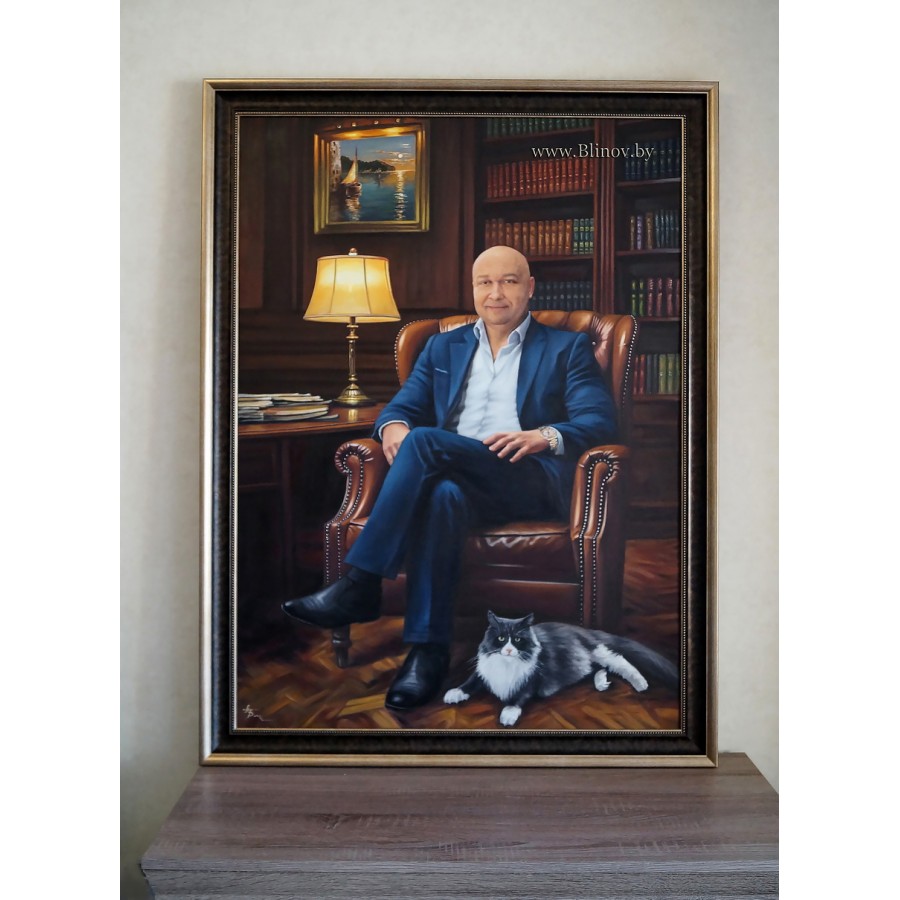 Мужской портрет маслом 203